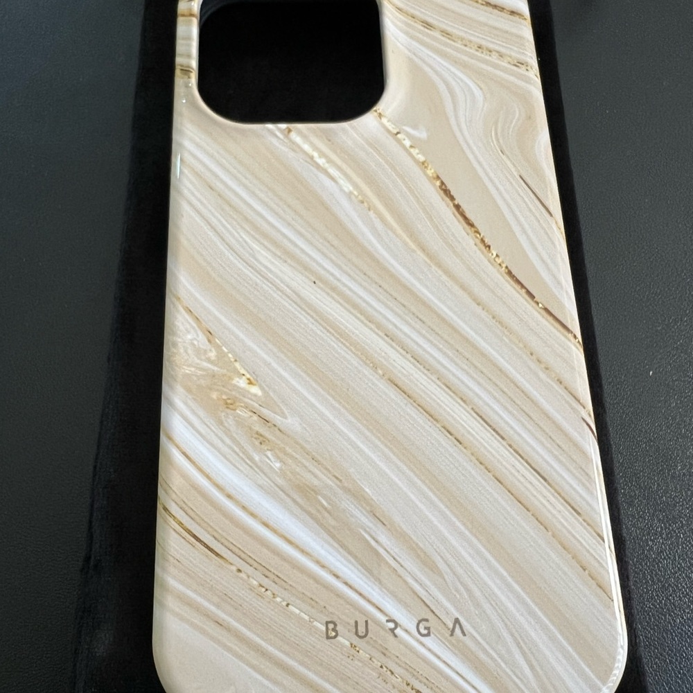 Full Glam - Burga Beige IPhone Case 13 Pro - touch case style.